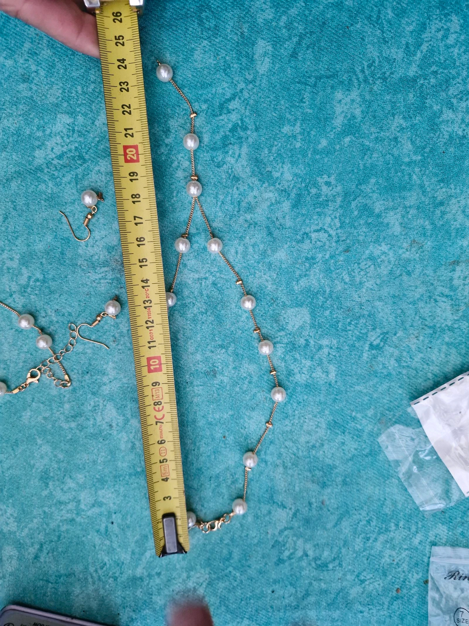 Necklace, bracelet, earrings set – photo 4